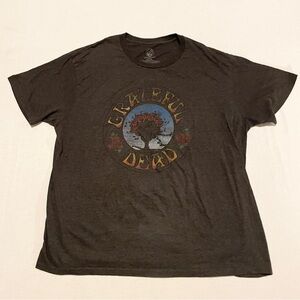 Grateful Dead Bertha Rose Crown Graphic T-Shirt Charcoal Grey XXL